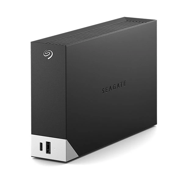 Seagate One Touch 10TB USB Type-C and USB 3.2 Black External HDD with Built-In Hub