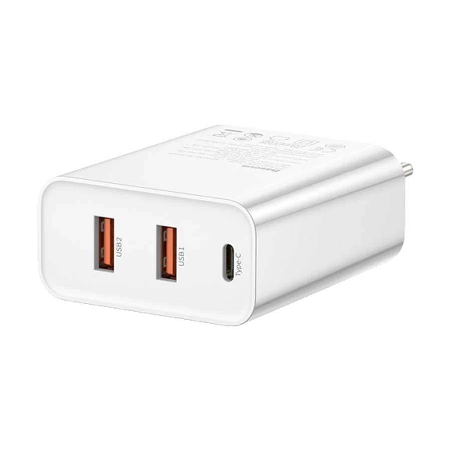 BASEUS CCFS-G02 PPS 60W THREE OUTPUT QUICK CHARGER (WHITE)