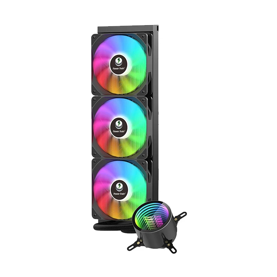 Power Train DL-360 ARGB AIO Black Liquid CPU Cooler