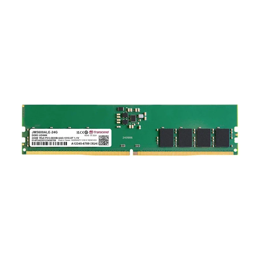 Transcend 32GB DDR5 5600MHz UDIMM Desktop RAM #JM5600ALE-32G