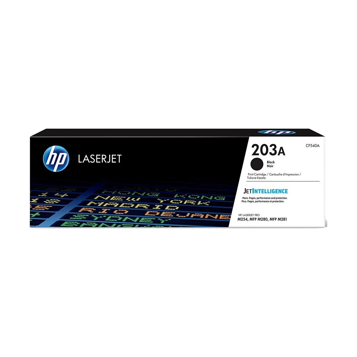 (Bundle with Full Set) HP 203A Black Original LaserJet Toner (CF540A)
