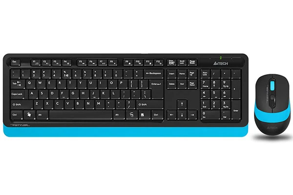 A4TECH FG1010 Black-Blue Wireless Keyboard & Mouse Combo with Bangla