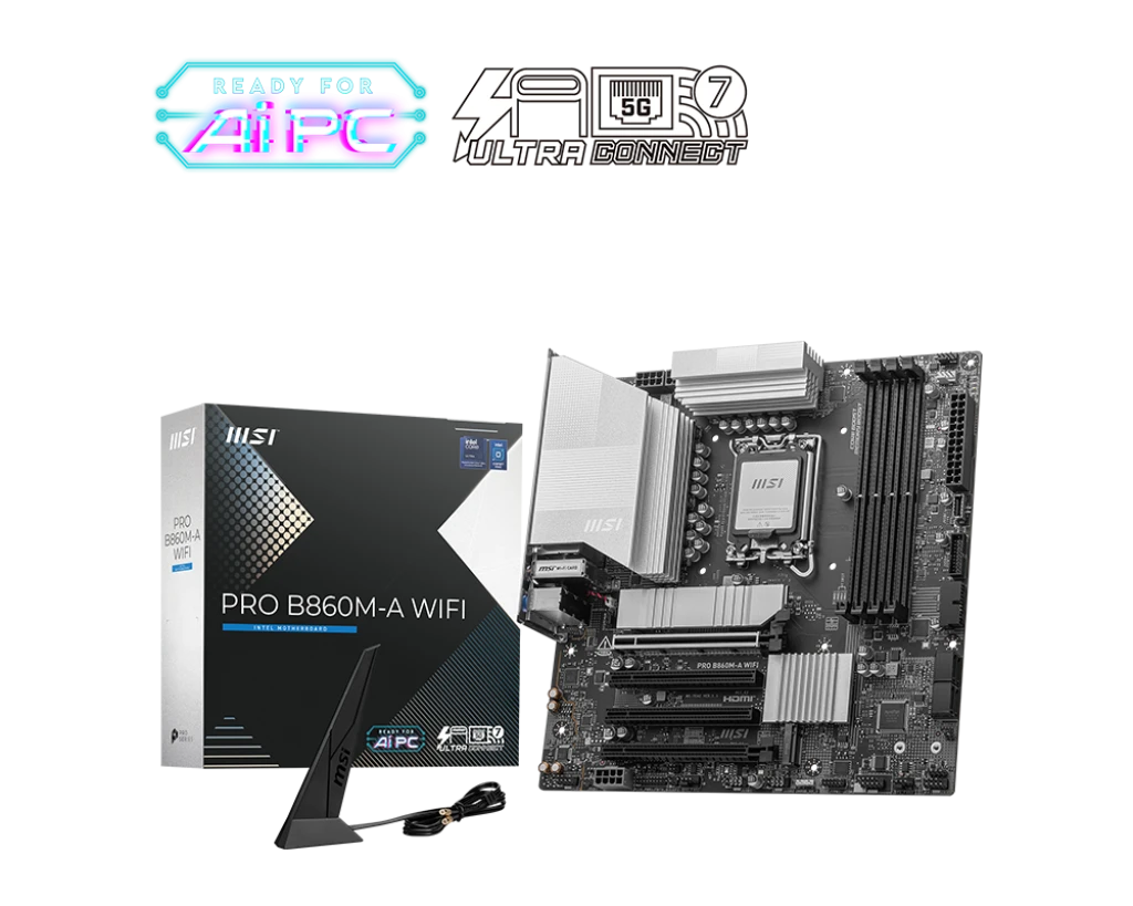 MSI PRO B860M-A (Wi-Fi 7) DDR5 Intel Motherboard