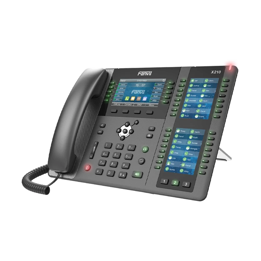 Fanvil X210 20-SIP Color Display Enterprise PoE IP Phone without Adapter