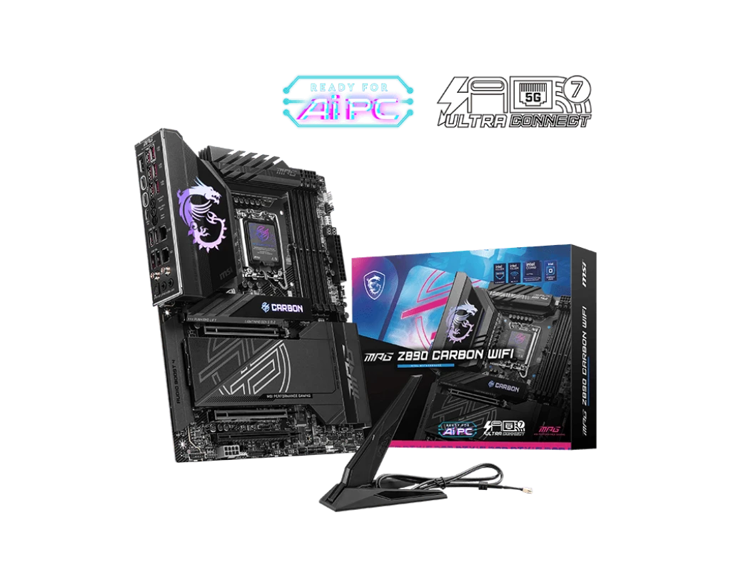 MSI MPG Z890 CARBON (Wi-Fi 7) DDR5 Intel Gaming Motherboard #MPG Z890 CARBON WIFI