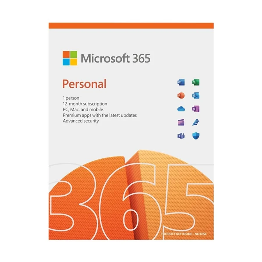 Microsoft 365 Personal English APAC EM Subscription 1 User 1 Year Medialess