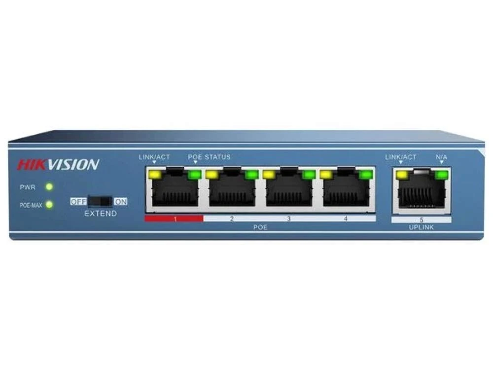 Hikvision DS-3E0105P-EM(B) 5 Port Unmanaged PoE Switch