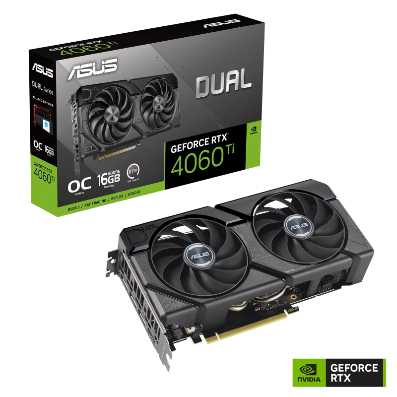 Asus Dual GeForce RTX 4060 Ti EVO OC Edition 16GB Graphics Card