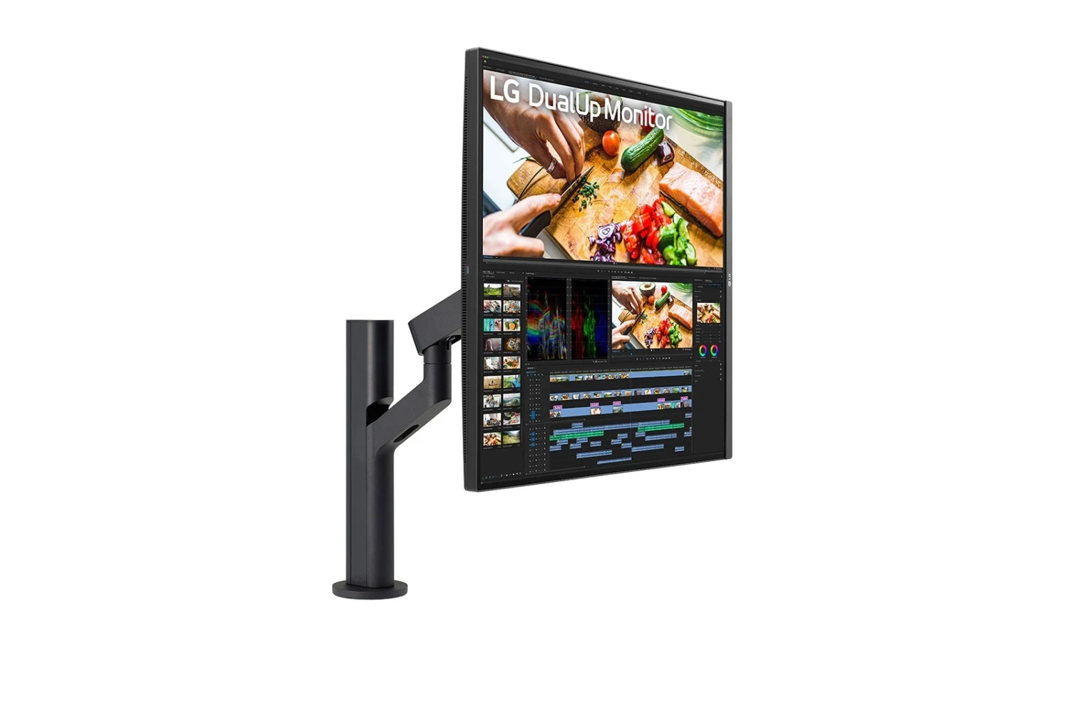 LG 28MQ780-B 28 Inch SDQHD Dual HDMI, DP USB Type-C, USB Type-B, Dual USB, Monitor with Ergo Stand