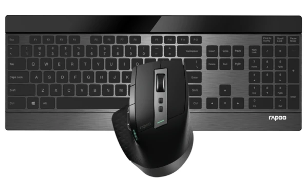 Rapoo 9900M Wireless Black Ultra-Slim Keyboard & Mouse Combo