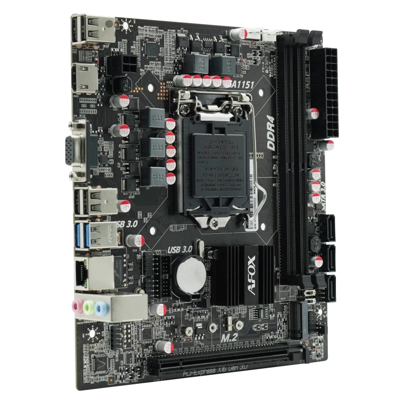 AFOX IH110D4-MA5-V2 Intel LGA 1155 6th, 7th, 8th & 9th Gen Micro-ATX Motherboard