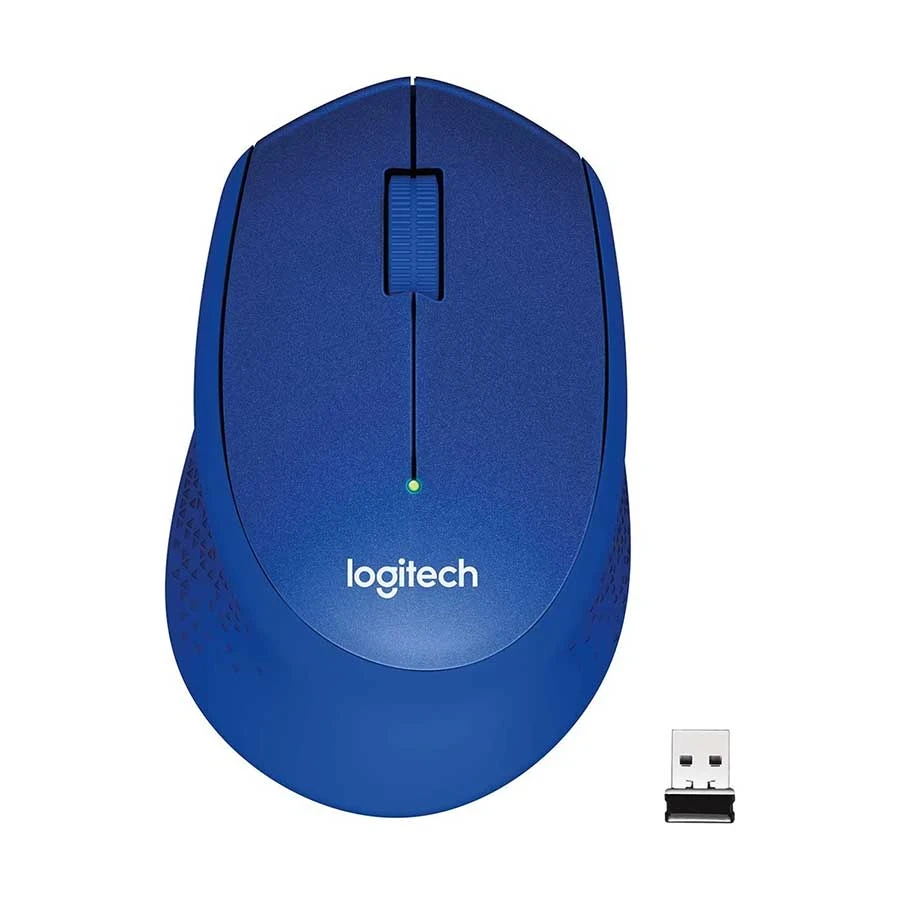 Logitech M331 Silent Plus Blue Wireless Mouse #910-004915