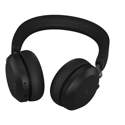 Jabra Evolve2 75 Link380a Stereo Black Bluetooth Headphone without Charging Stand