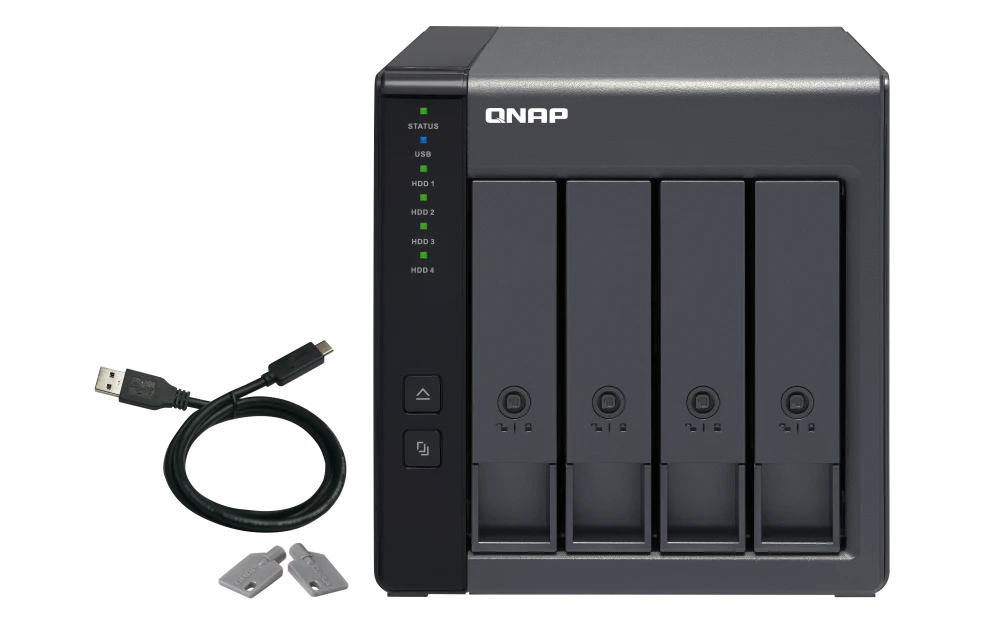 (Backorder) QNAP TR-004 4 Bays Type-C USB / SATA III Expansion Unit for Network Storage (2 Year Warranty)