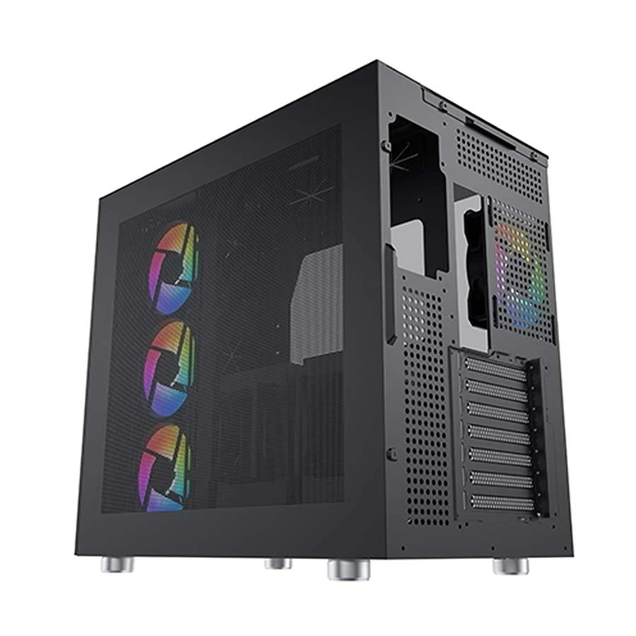 Xigmatek AQUA Ultra ARGB Mid Tower Black E-ATX Gaming Desktop Case (#EN40672)