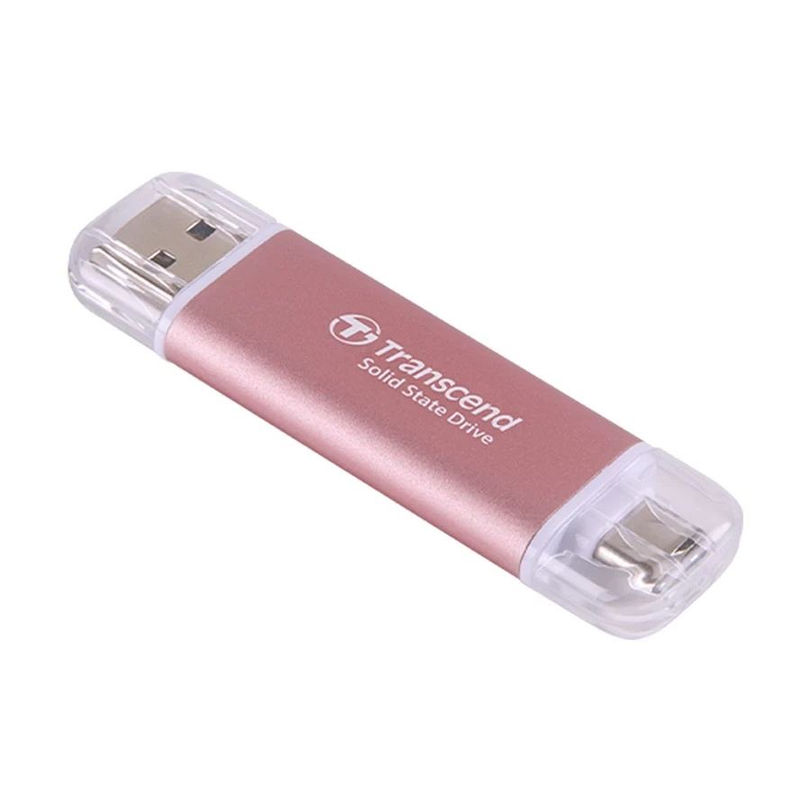 Transcend ESD310P 512GB USB Type-A & Type-C OTG Pink Portable SSD #TS512GESD310P