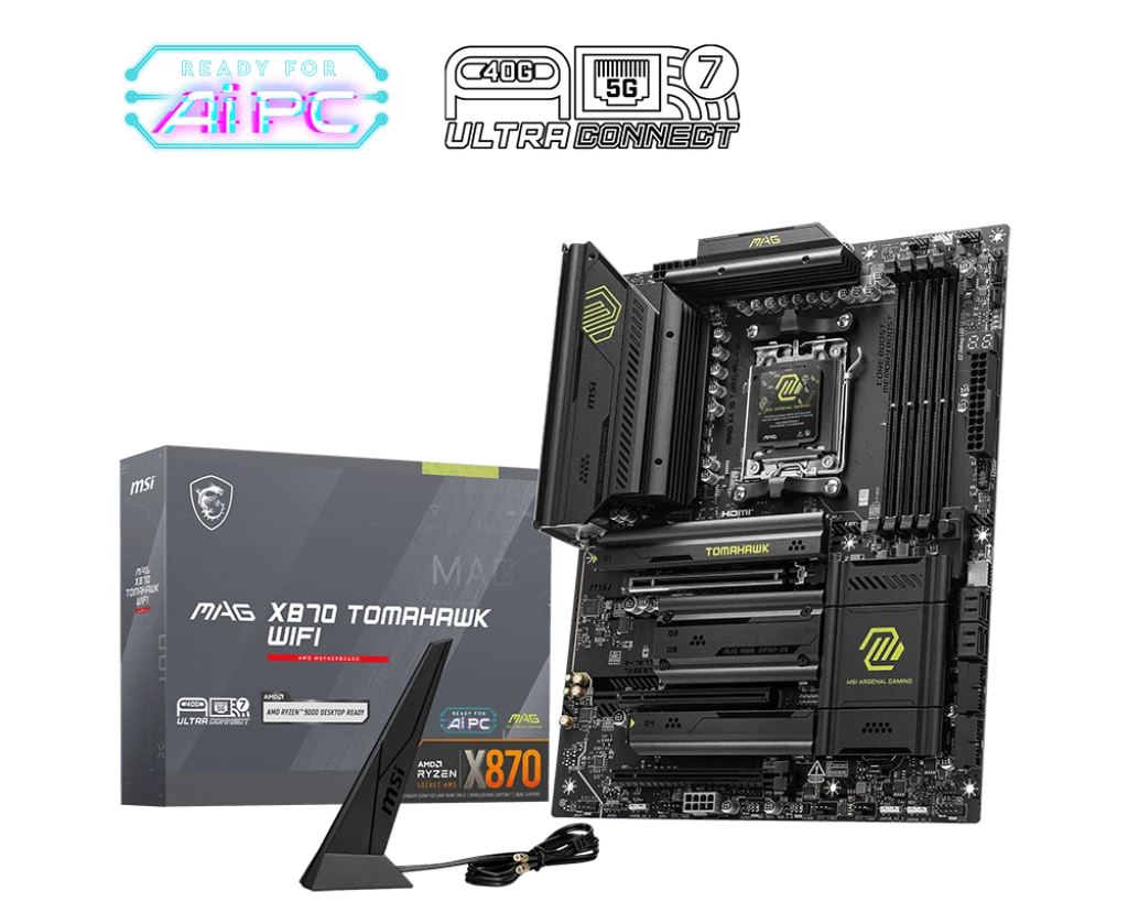 MSI MAG X870 TOMAHAWK (Wi-Fi 7) DDR5 AMD Gaming Motherboard
