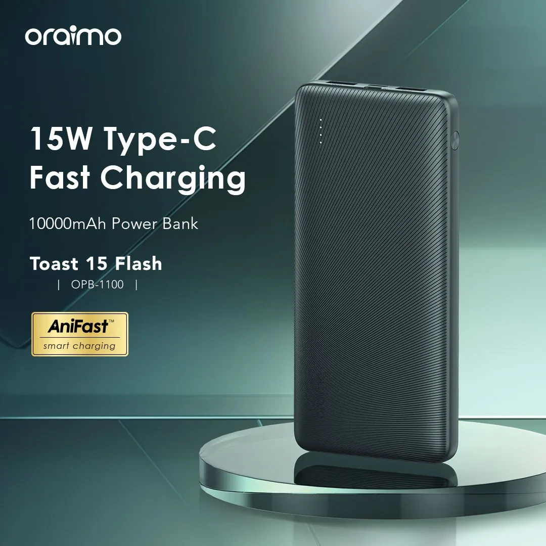 Oraimo Toast 15 Flash OPB-1100 10000mAh 15W Power Bank