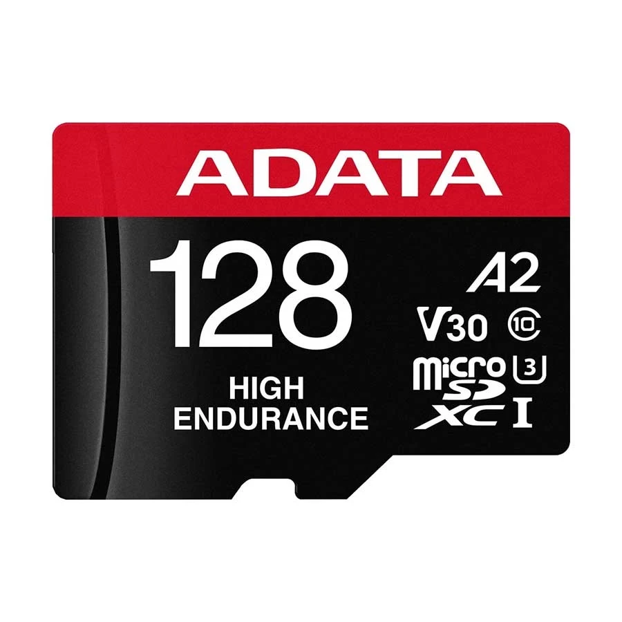 Adata High Endurance 128GB MicroSDXC/SDHC UHS-I Class 10 V30 A2 Memory Card with Adapter #AUSDX128GUI3V30SHA2-RA1