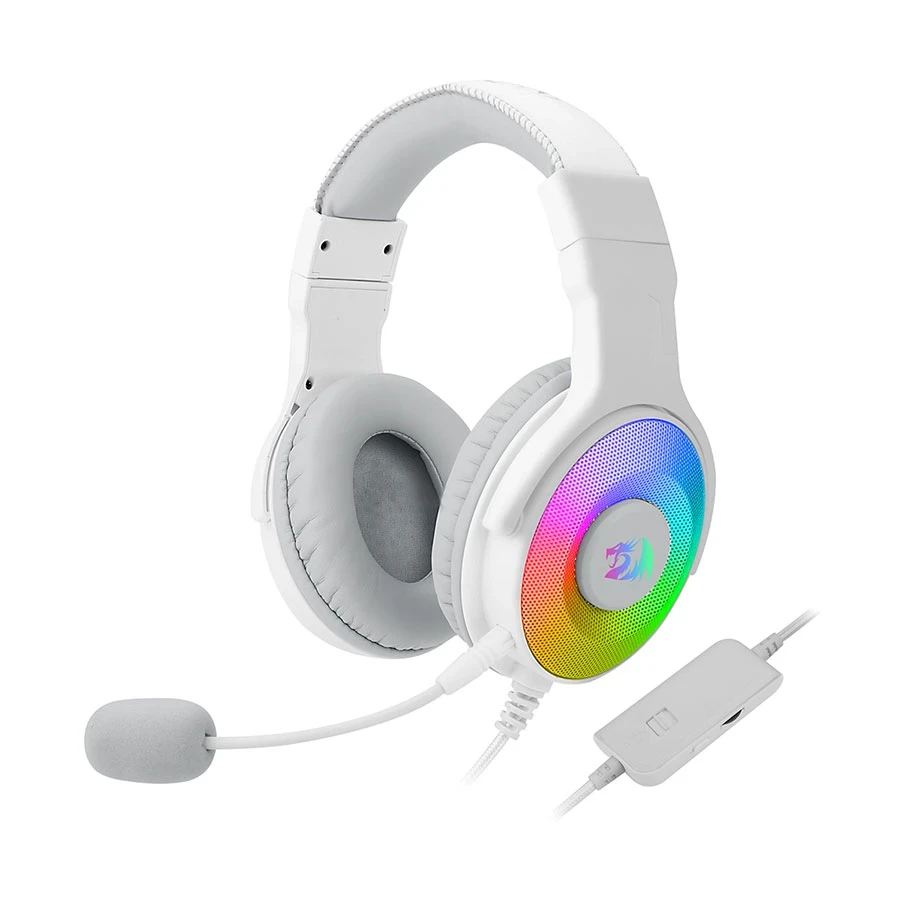 Redragon Pandora H350 RGB Wired Over-Ear White Gaming Headphone