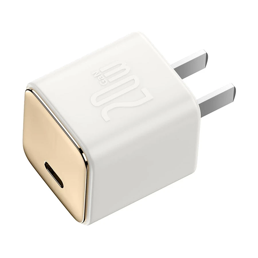Baseus CCGN020002 GaN3 20W USB-C CN White Charger / Charging Adapter #CCGN020002