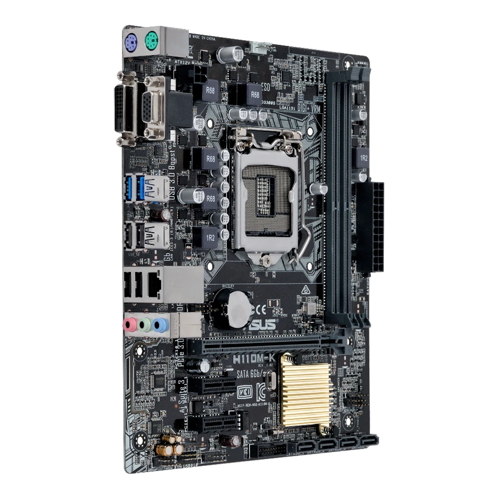 ASUS H110M-K Intel LGA 1151 6th & 7th Gen mATX Motherboard