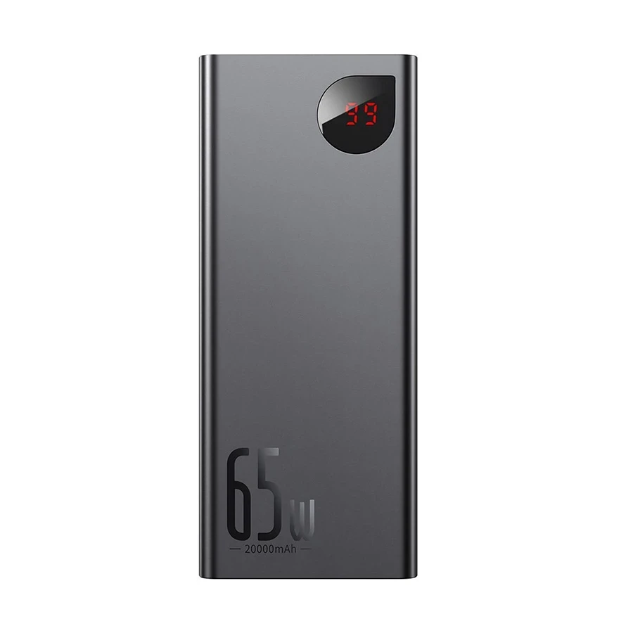 Baseus Power Bank Adaman 65W 20000mAh PPIMDA-D01 Metal Digital Display Quick Charge Black