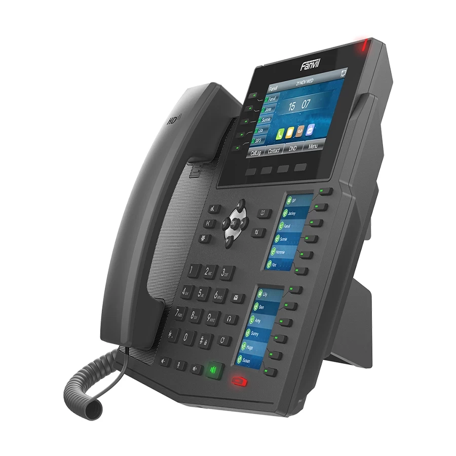 Fanvil X6U 20-SIP Wi-Fi Color Display Elegant PoE IP Phone without Adapter