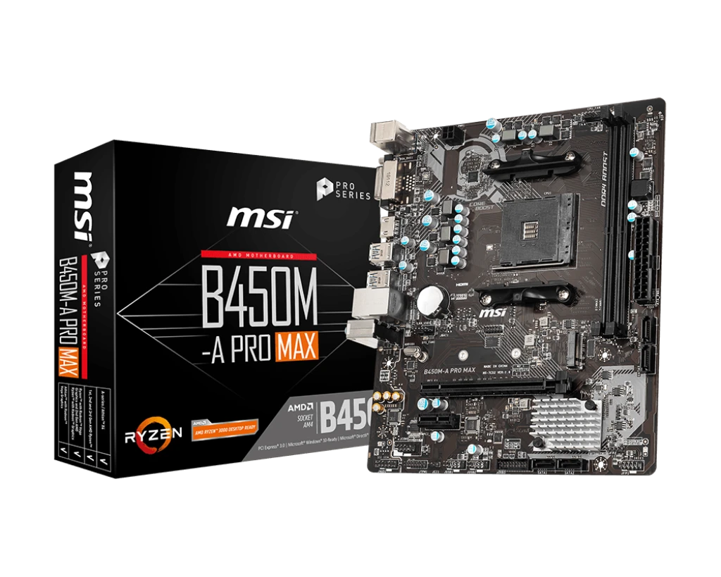 MSI B450M-A PRO MAX AM4 m-ATX Motherboard