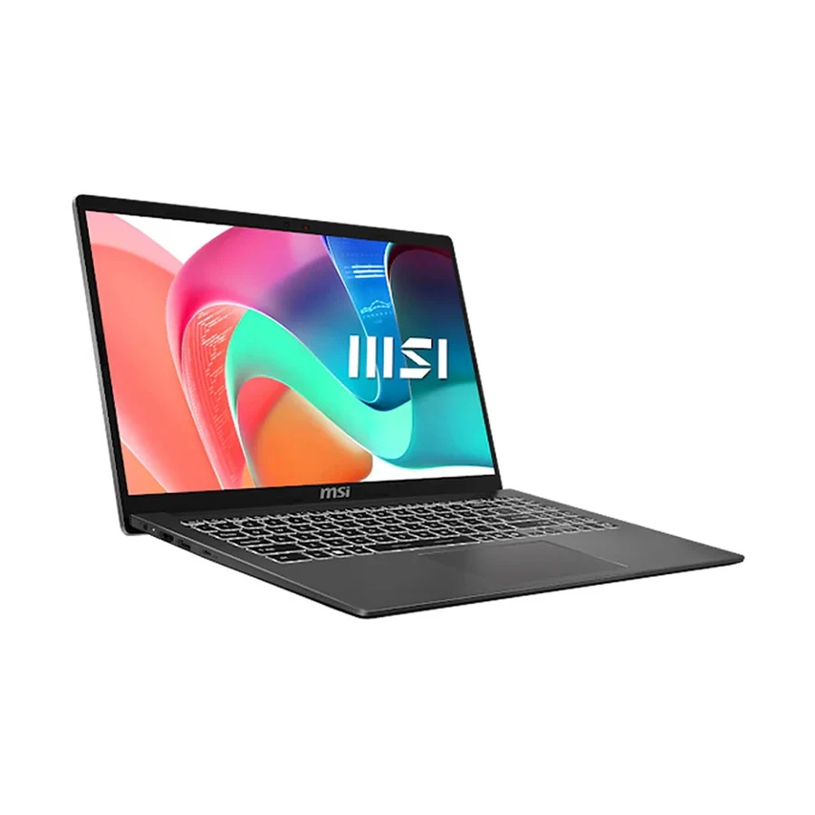 MSI Modern 15 F1MG Series 1 Intel Core 7 150U 8GB RAM, 1TB SSD AI Optimized Platinum Gray Laptop (Laptop Bag is given separately)