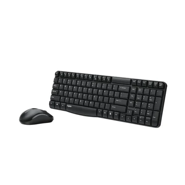 Rapoo X1500 Wireless Black Optical Keyboard & Mouse Combo