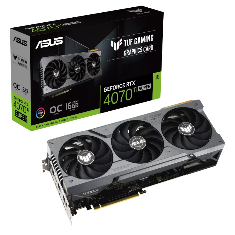 Asus TUF Gaming GeForce RTX 4070 Ti SUPER OC Edition 16GB GDDR6X Graphics Card