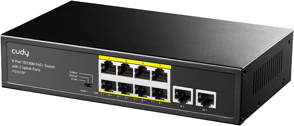 Cudy FS1010P 8 Port 10/100Mbps PoE+ Unmanaged Switch