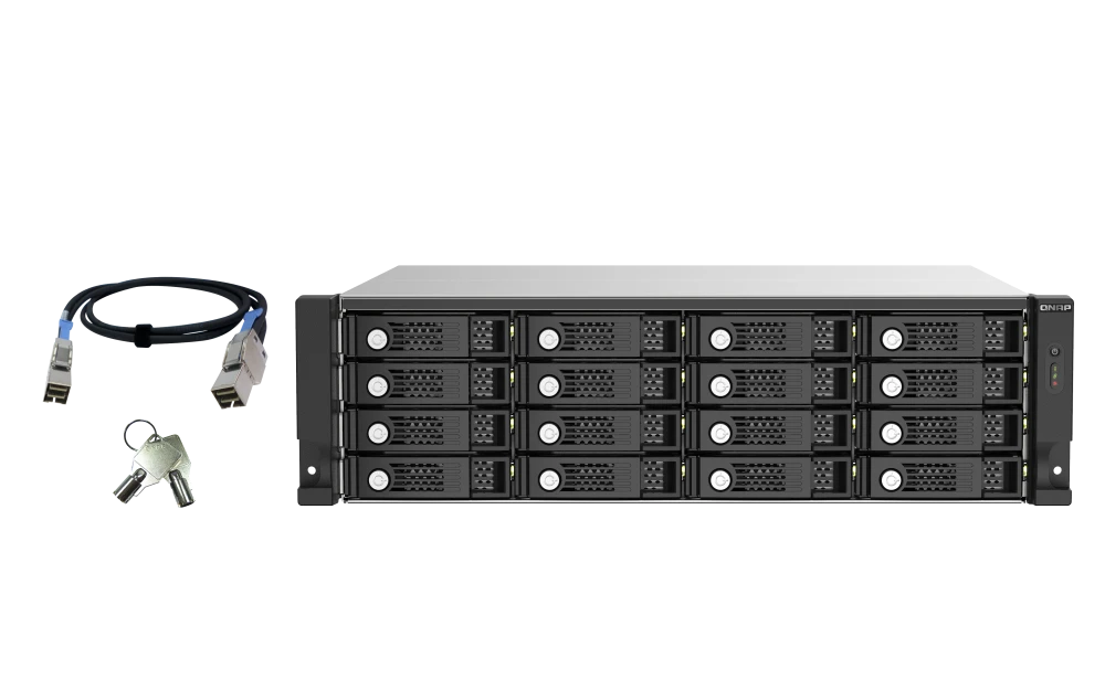 QNAP TL-R1620Sep-RP 16 Bays SAS-3 / SATA III Expansion Unit for Network Storage (5 Year Warranty)