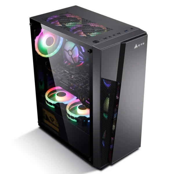 Golden Field Wakening Mid Tower Desktop Casing