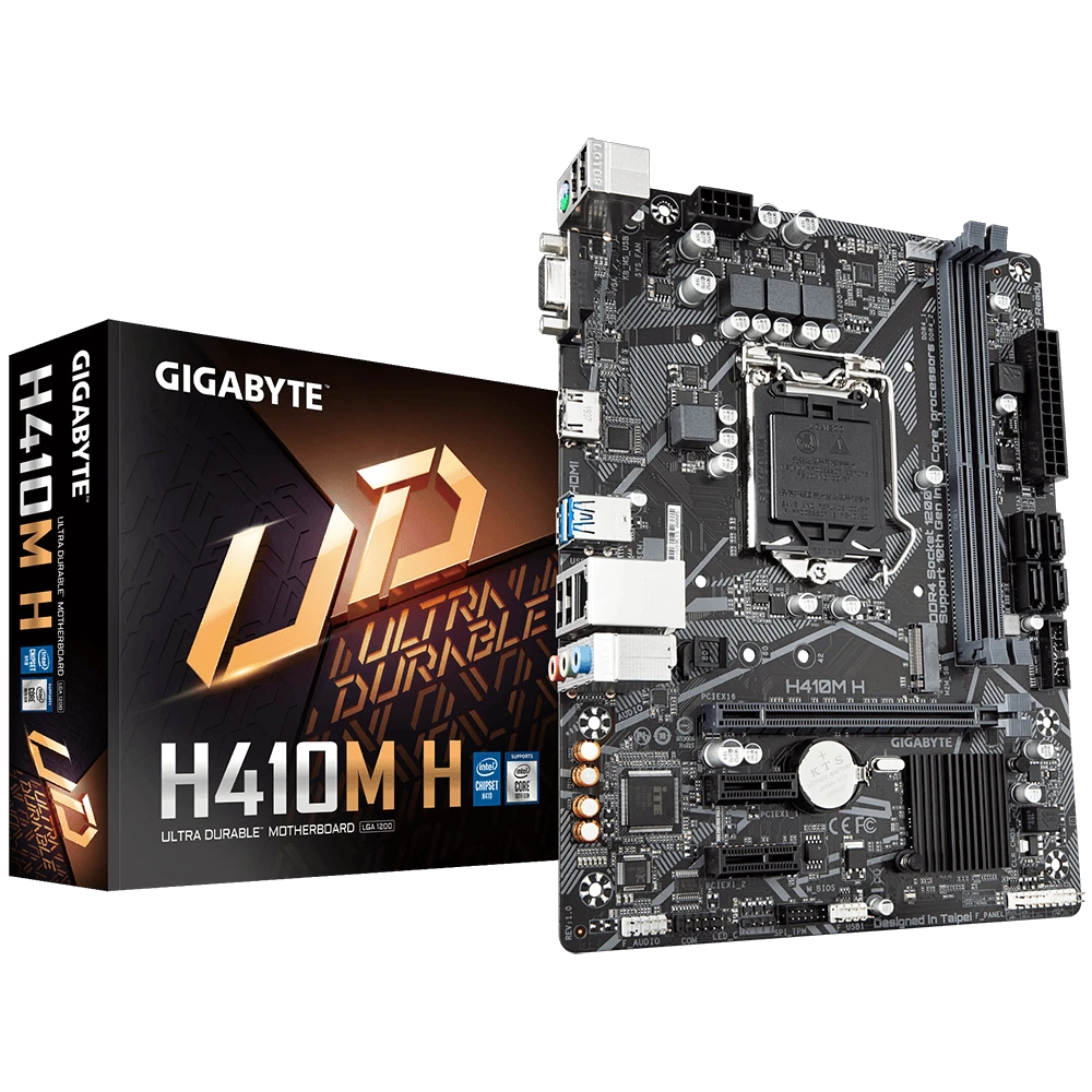 Gigabyte H410M H Intel LGA 1200 10th Gen Micro ATX Motherboard