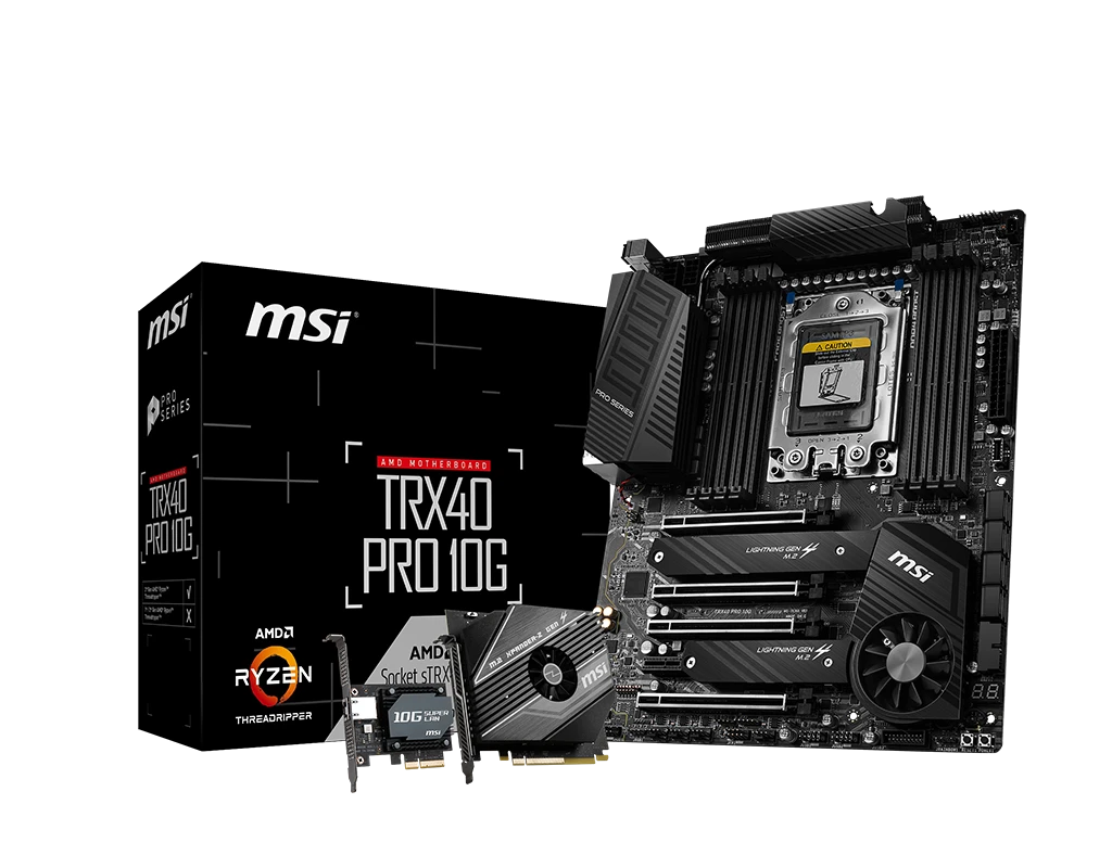 MSI TRX40 PRO 10G DDR4 AMD sTRX4 Socket Motherboard