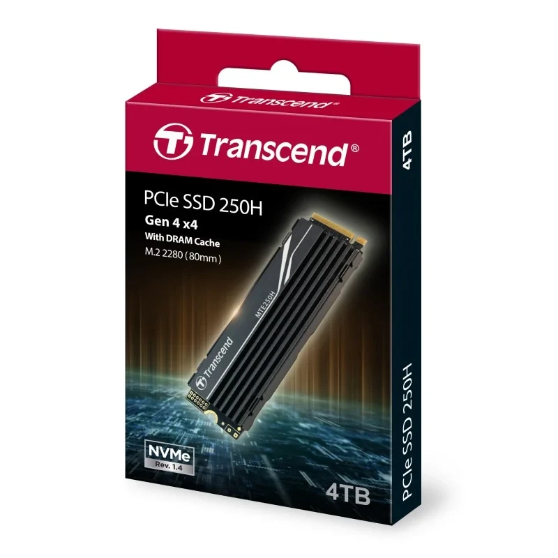 Transcend 250H 4TB M.2 2280 (M-Key) PCle Gen4x4 SSD