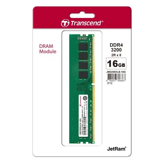 Transcend JetRam 8GB DDR4 3200MHz Desktop RAM