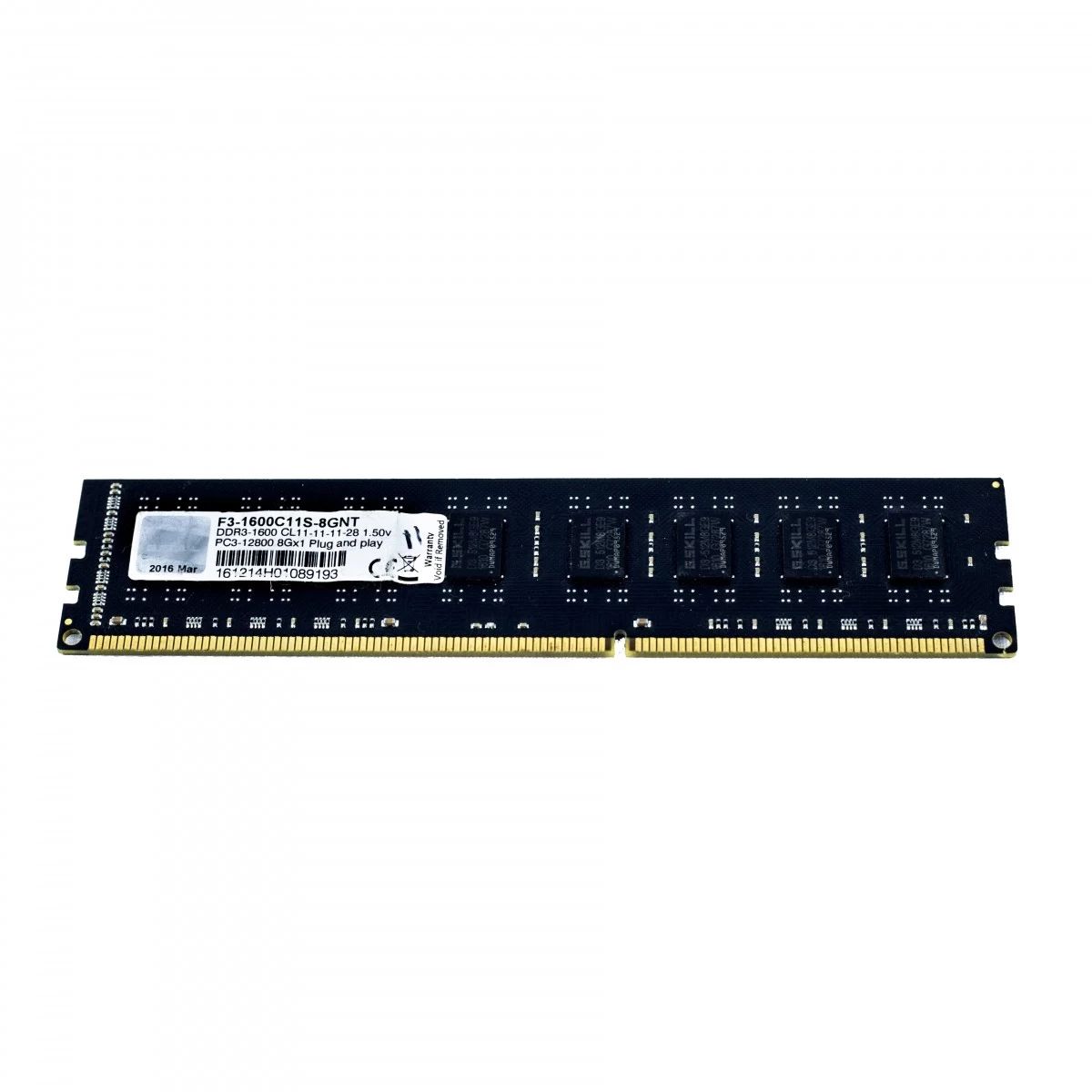 G.Skill 8GB DDR3 1600MHz Desktop RAM