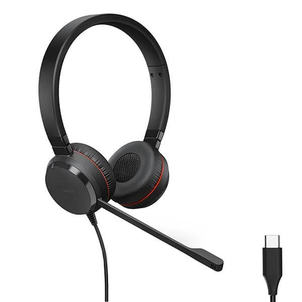 Jabra Evolve 40 DUO USB & 3.5mm jack Black Headphone