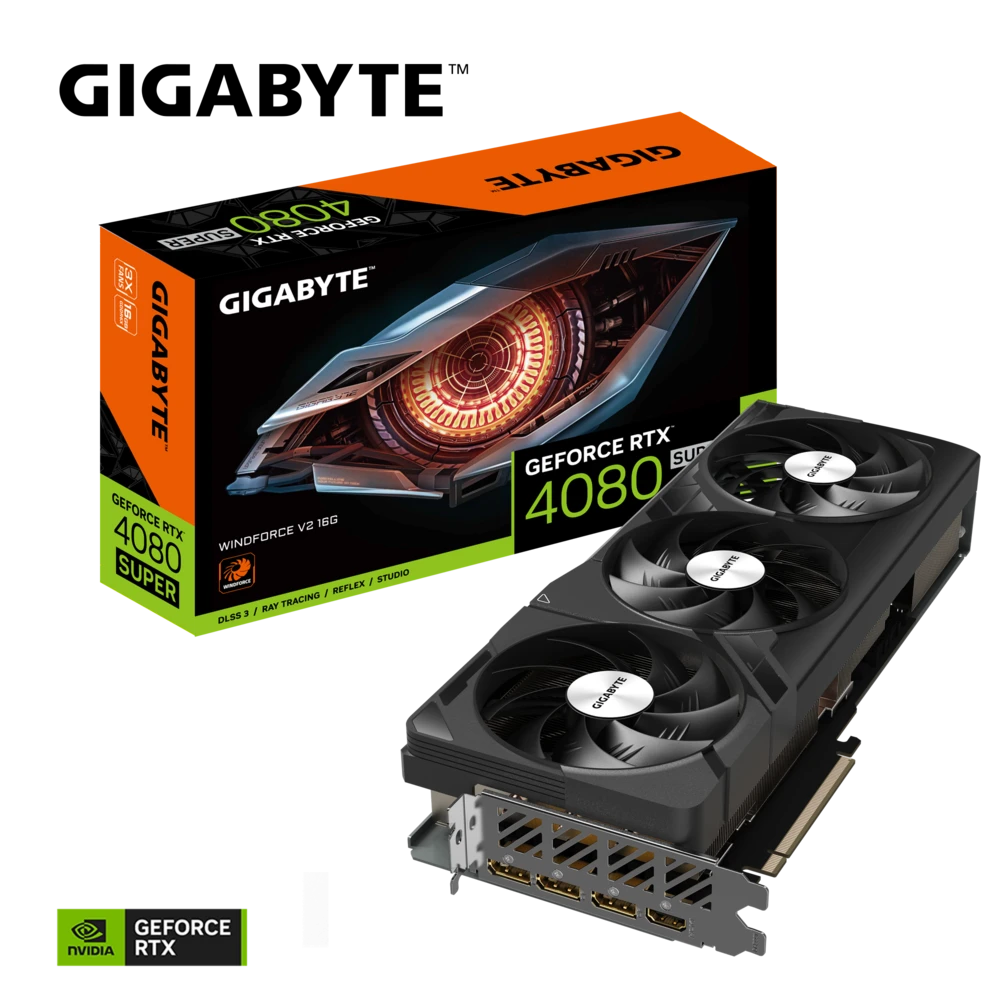 Gigabyte GeForce RTX 4080 SUPER WINDFORCE V2 16G 16GB GDDR6X Graphics Card