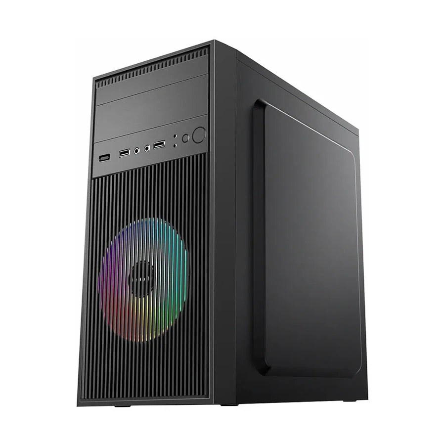 Wintech Pro Box Mesh V1 BK Mini Tower Desktop Casing with Standard PSU