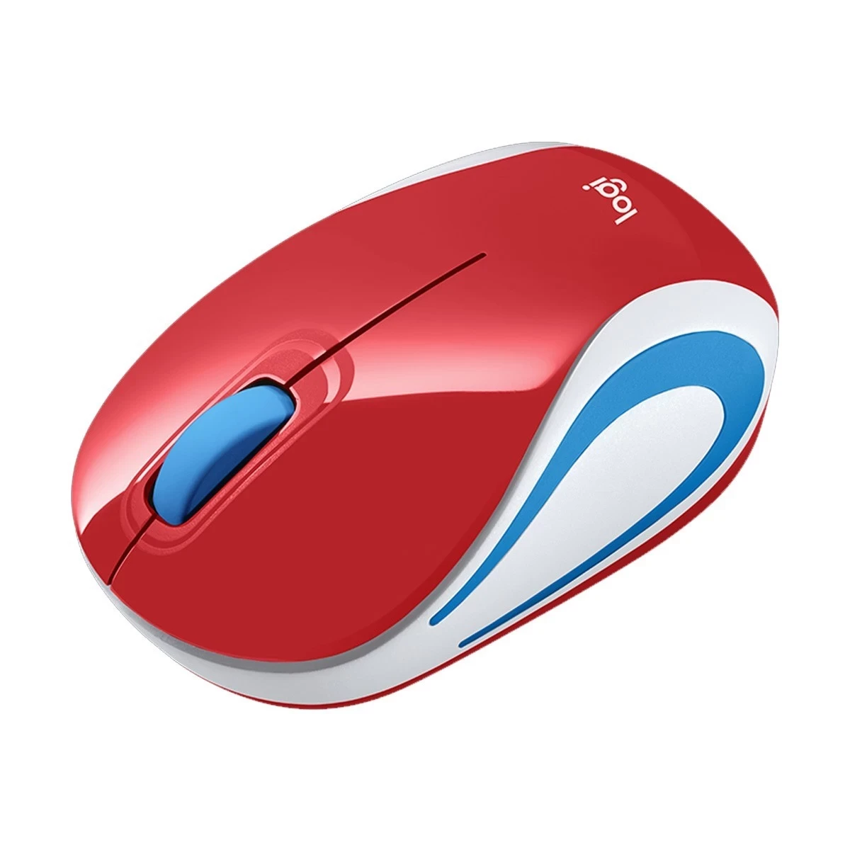 Logitech M187 Red Wireless Mouse #910-005373