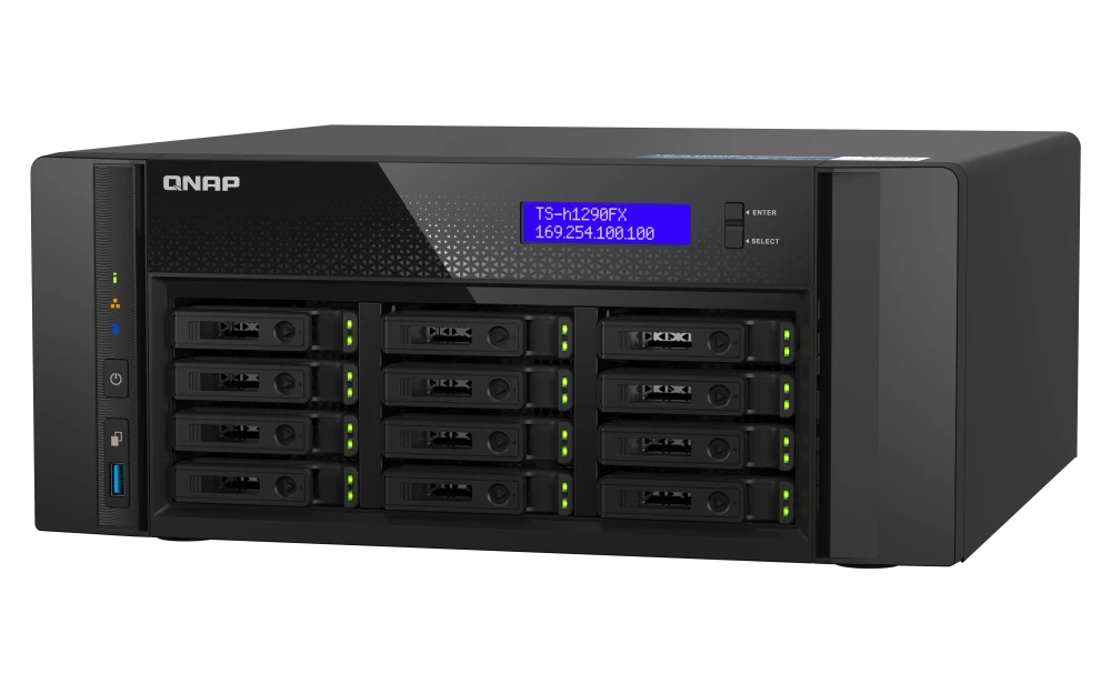 QNAP TS-h1290FX-7302P-128G 128GB RAM Network Storage (5 Year Warranty)