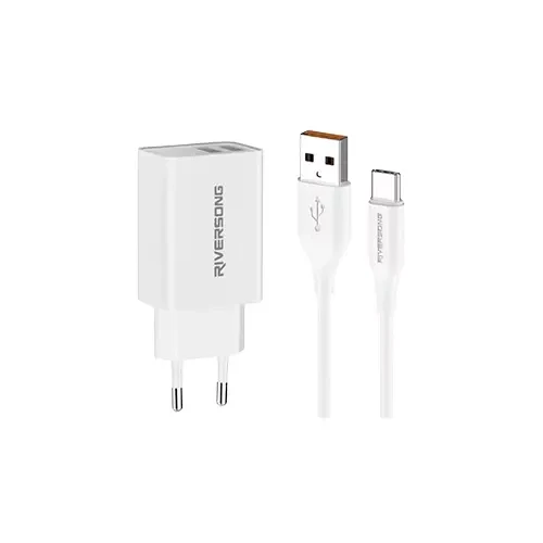 RIVERSONG SAFEKUB D2 USB 2.4A FAST CHARGER