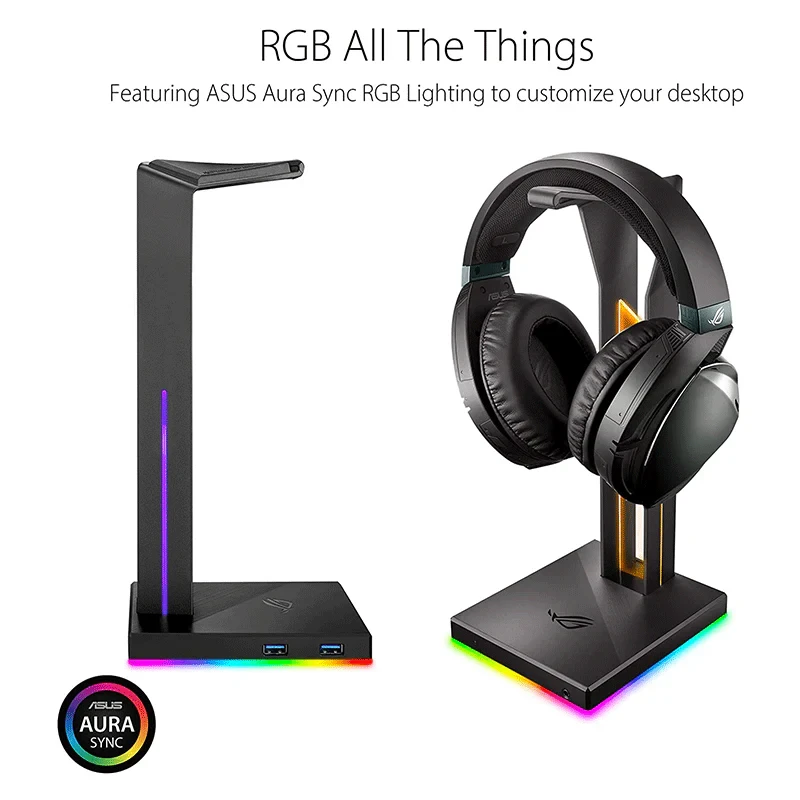 Asus Rog Throne RGB Black Headphone Stand