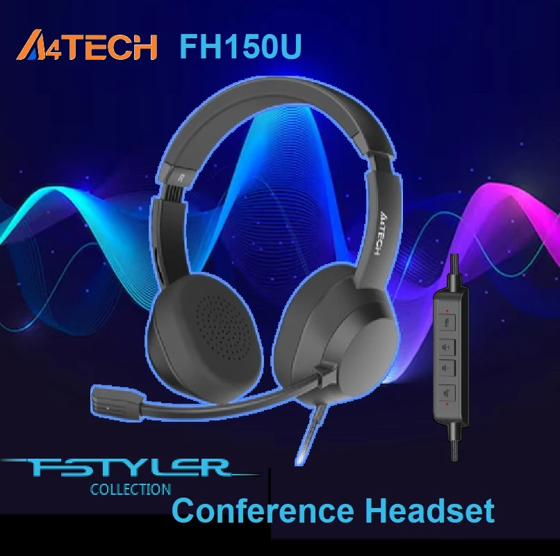 A4tech FH150U Fstyler USB Black Conference Headphone