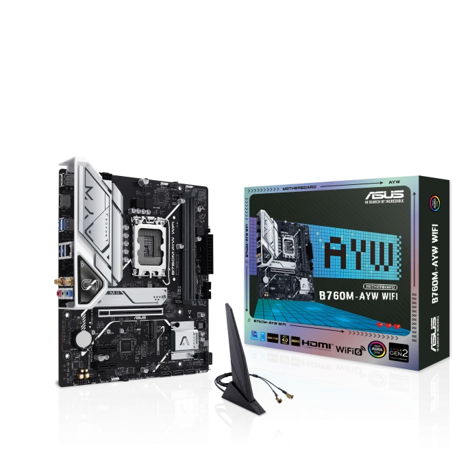 Asus B760M-AYW (Wi-Fi 6) DDR5 Intel Motherboard