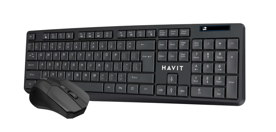 Havit HV-KB278GCM Black Wireless Keyboard & Mouse Combo with Bangla